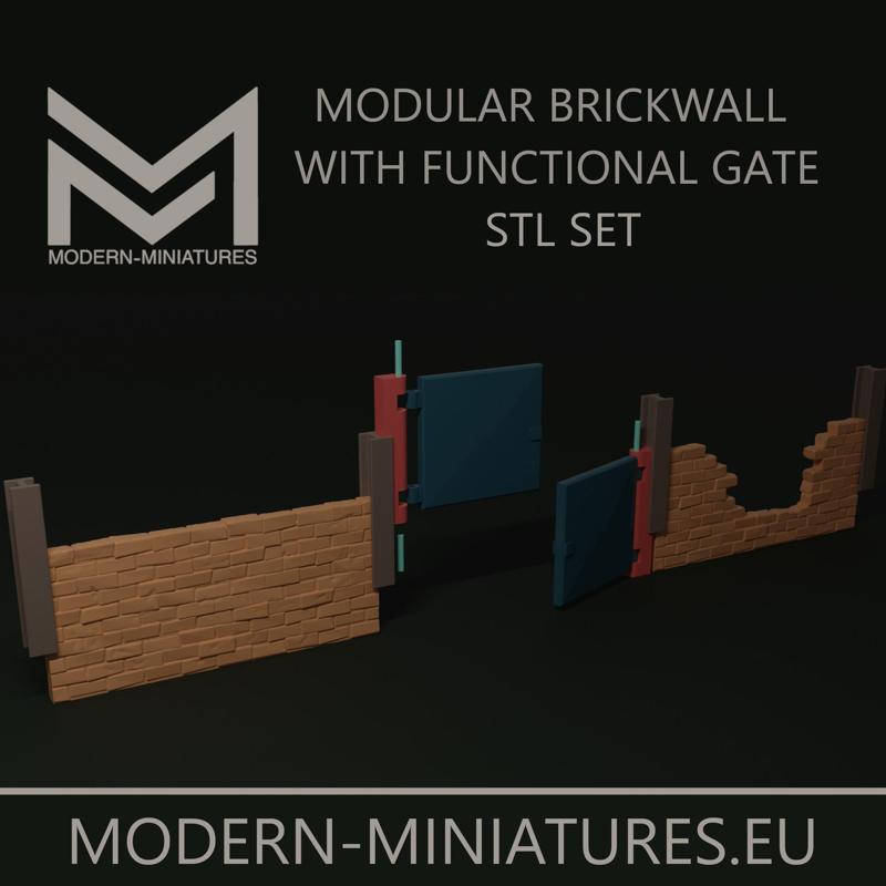 Modular Brickwall with functional Gate and Breachable Wall