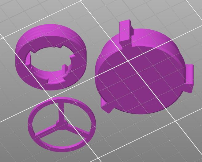 Easy print - 3M 6200 Mask Filter Adapter (letters removed)