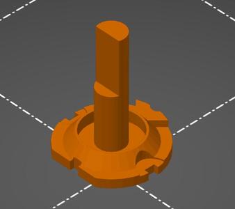 Shaft for Moog Prodigy Potentiometer