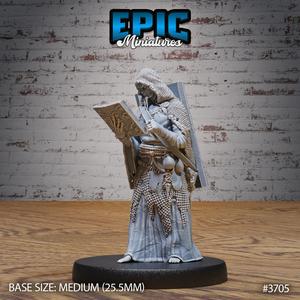 Necronomicon Heir Reading ‧ DnD Miniature ‧ Tabletop Miniatures ‧ Gaming Monster ‧ 3D Model ‧ RPG ‧ DnDminis ‧ STL FILE