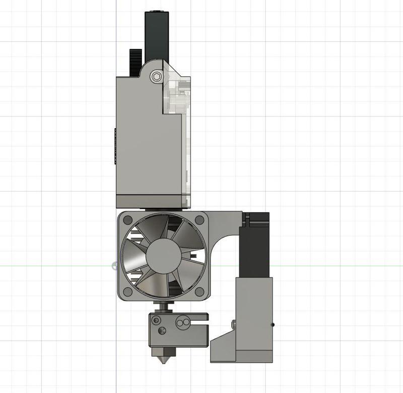 E3D V6 Universal Micro Blower mount & nozzle 