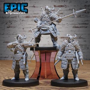 Orc Samurai Set ‧ DnD Miniature ‧ Tabletop Miniatures ‧ Gaming Monster ‧ 3D Model ‧ RPG ‧ DnDminis ‧ STL FILE