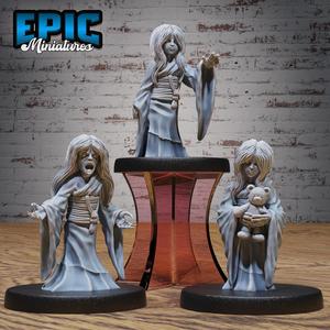 Ghost Girl Set ‧ DnD Miniature ‧ Tabletop Miniatures ‧ Gaming Monster ‧ 3D Model ‧ RPG ‧ DnDminis ‧ STL FILE