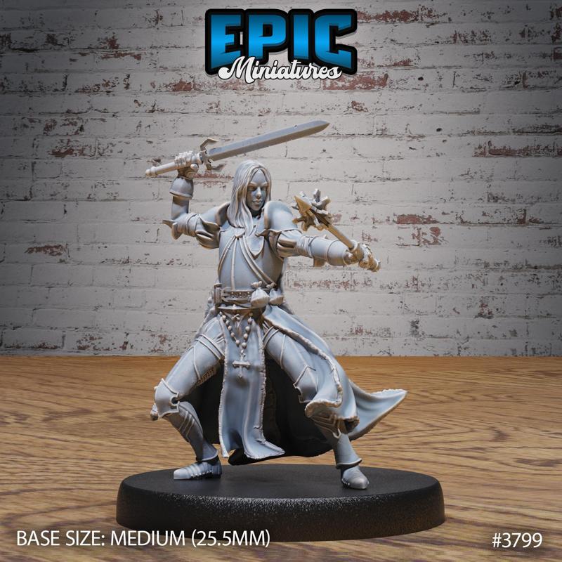 New World Cleric Female ‧ DnD Miniature ‧ Tabletop Miniatures ‧ Gaming Monster ‧ 3D Model ‧ RPG ‧ DnDminis ‧ STL FILE