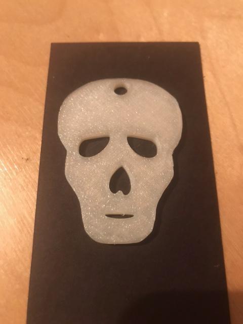 Simple Skull Keyring