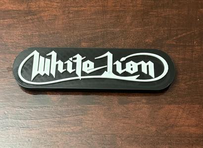 White Lion 80's Band Sign