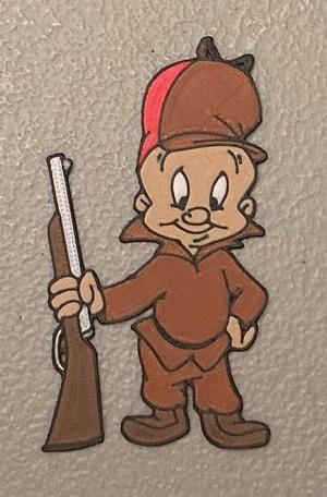 Multicolor Elmer Fudd Magnet
