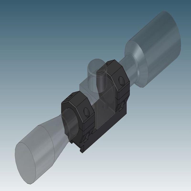 Zielfernrohr Montage / Scope Mount / Schmidt Rubin G11
