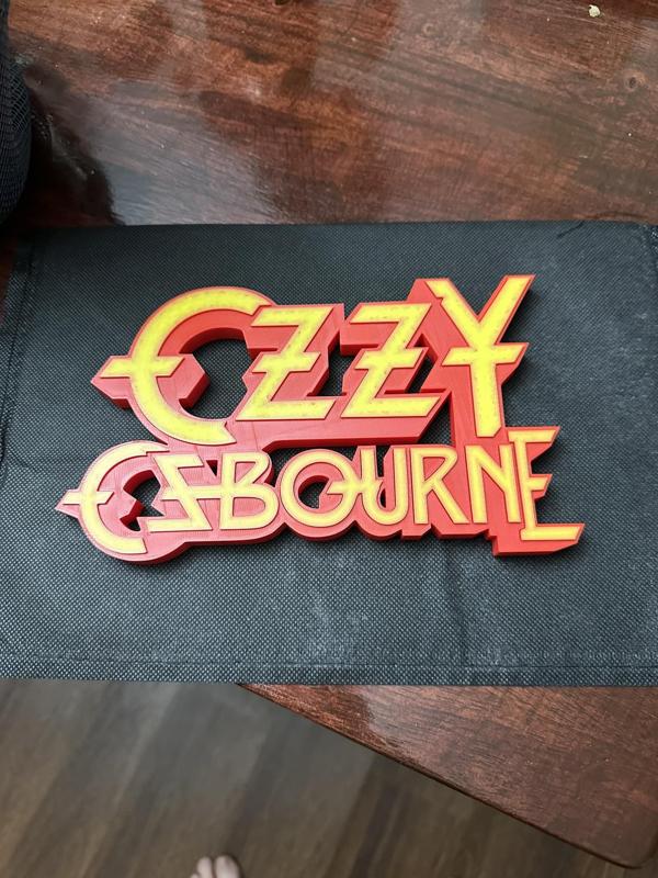 Ozzy Osbourne 80's Band Sign