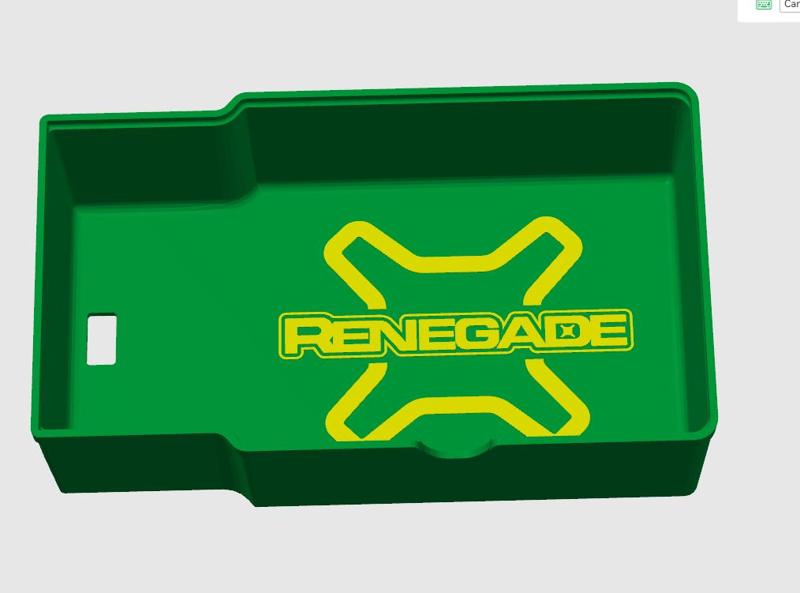 Jeep Renegade armrest storage box COLORED
