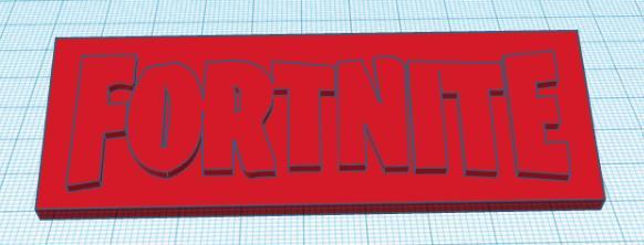 Fortnite Logo Ink Stamp