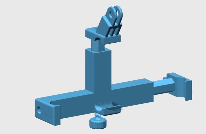 Universal cell phone gopro mount for Covid19 mask