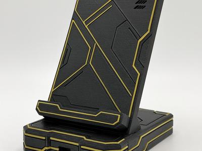 GridLink Dock – Cyberpunk Phone Stand