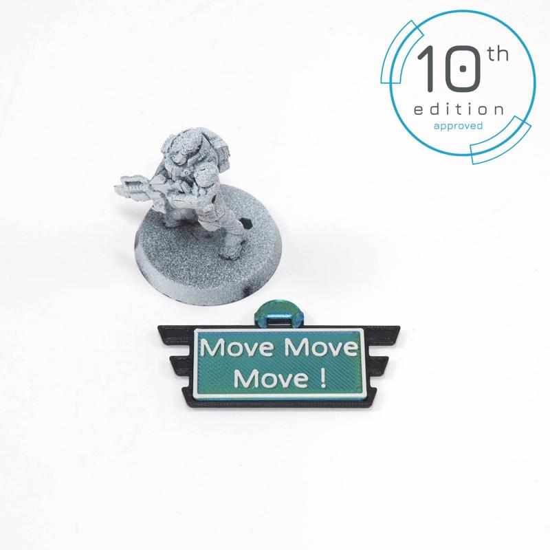 Order token set suitable for 10th Edition Adeptus Militarum Warhammer 40k