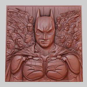 The Dark Knight 3d printer relief medallion obj stl