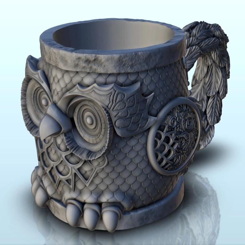 Owl dice mug (20) - Can holder Game Dice Gaming Beverage Drink