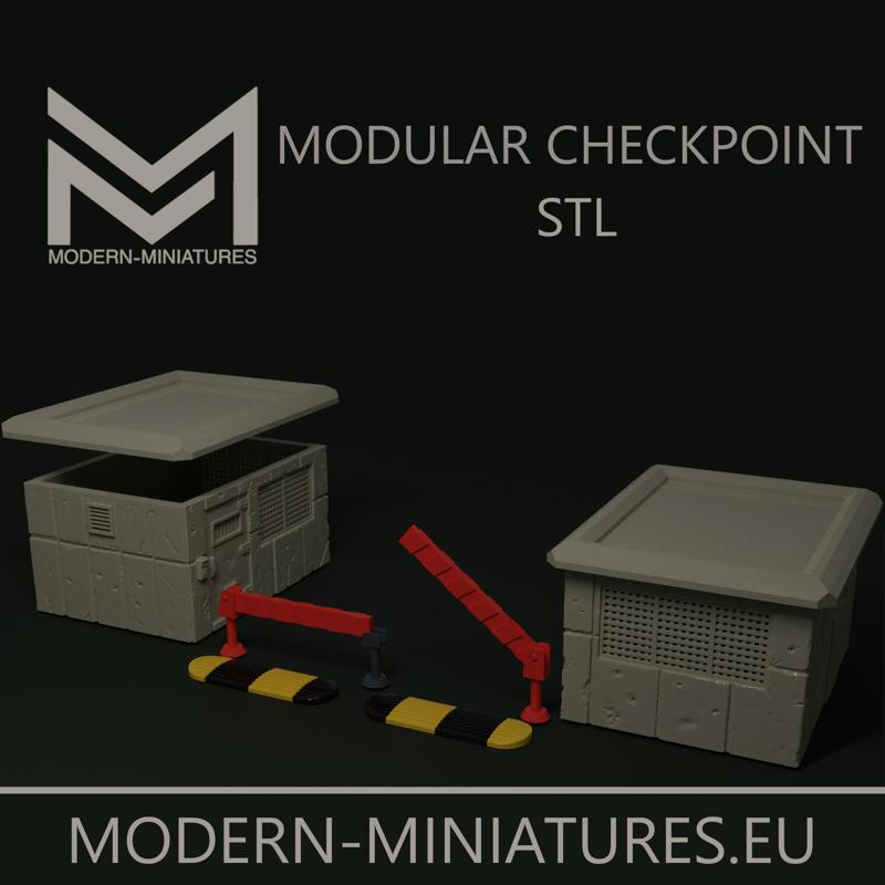 Checkpoint building  28mm modular