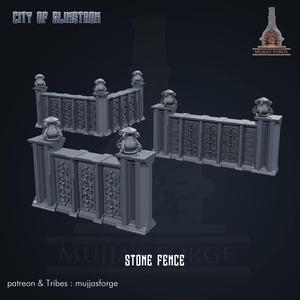 CITY OF GLIMSTROM - stone fence