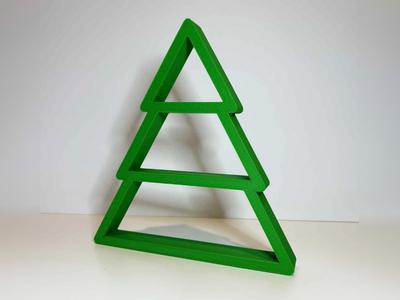 Christmas tree shelf decor