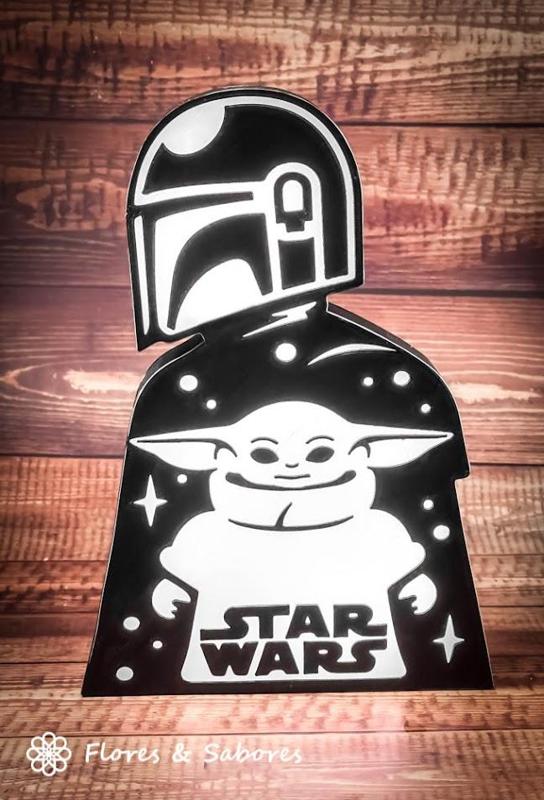 Star Wars Lightbox - Mandalorian and Baby Yoda