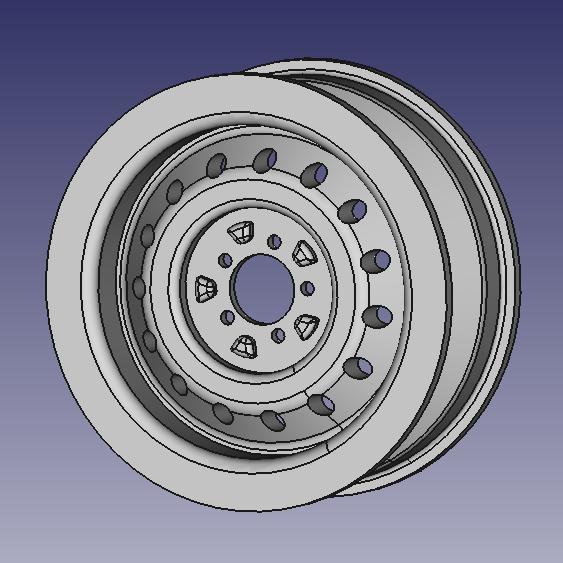 WHEEL RIM RC VEHICLE 3D PRINT DESIGN