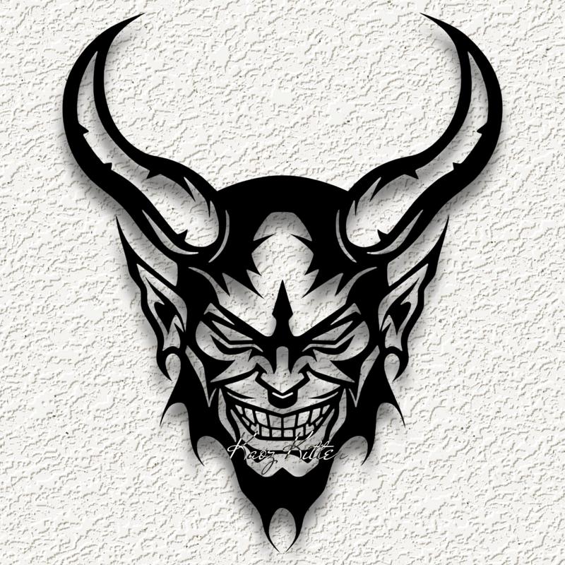 devil demon horns skullwall art home decor