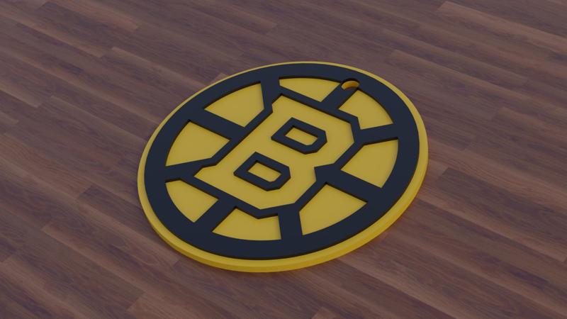 Boston Bruins Keychain