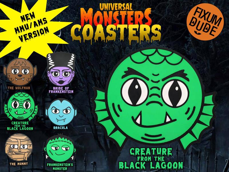 Universal Monsters Coasters MMU/AMS - Creature from the Black Lagoon