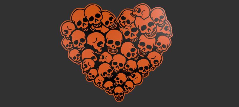 Heart Skull Lightbox