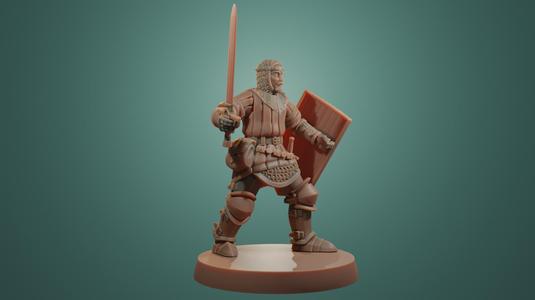 Human Footman - 28mm