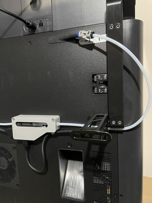 Rear right handle for external spool use - compatible with AMS Flipper