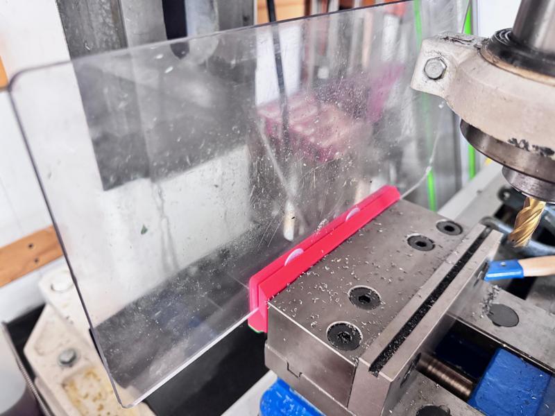 Back Side 6" Kurt Vise DX6 Chip Shield Holder