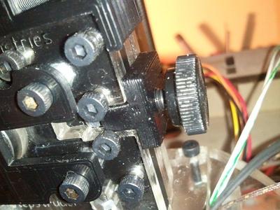 MK5/MK6 filament plunger screw guide (anti vibration)