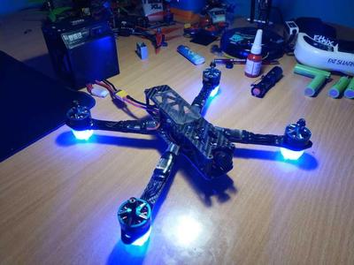 LED arm foot for racing drone (matek)