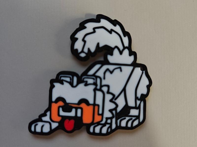 My World Wolf Keychain