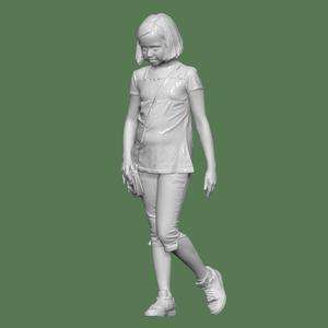 GIRL WITH BAG FOR DIORAMA PEOPLE CHARACTER