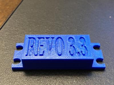 Traxxas Revo 3.3 steering servo cover plate