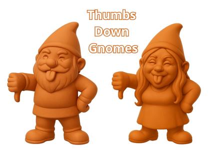 Thumbs Down Garden Gnomes