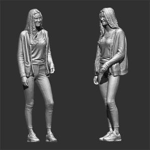 PEOPLE WOMAN W1  FIGURE DIORAMA