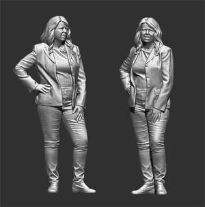 PEOPLE WOMEN W25 FIGURE DIORAMA