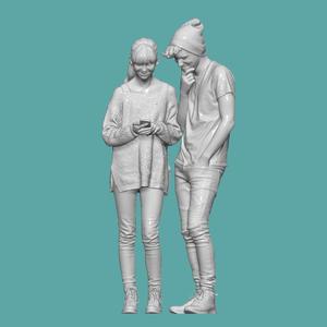 YOUNG COUPLE PEOPLE CHARACTER