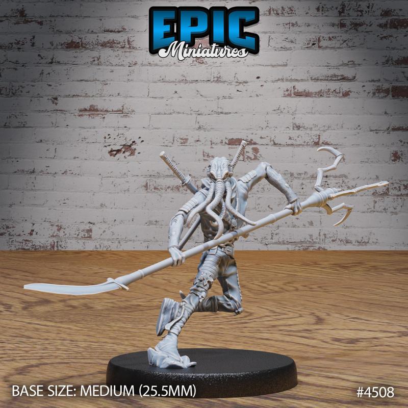 Mind Eater Adventurer Attack ‧ DnD Miniature ‧ Tabletop Miniatures ‧ Gaming Monster ‧ 3D Model ‧ RPG ‧ DnDminis ‧ STL FILE