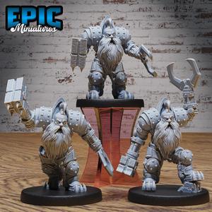 Dark Dwarf Set ‧ DnD Miniature ‧ Tabletop Miniatures ‧ Gaming Monster ‧ 3D Model ‧ RPG ‧ DnDminis ‧ STL FILE