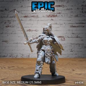 Barbarian Warrior Female Attack ‧ DnD Miniature ‧ Tabletop Miniatures ‧ Gaming Monster ‧ 3D Model ‧ RPG ‧ DnDminis ‧ STL FILE