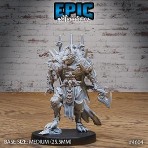 Werewolf Beast King ‧ DnD Miniature ‧ Tabletop Miniatures ‧ Gaming Monster ‧ 3D Model ‧ RPG ‧ DnDminis ‧ STL FILE