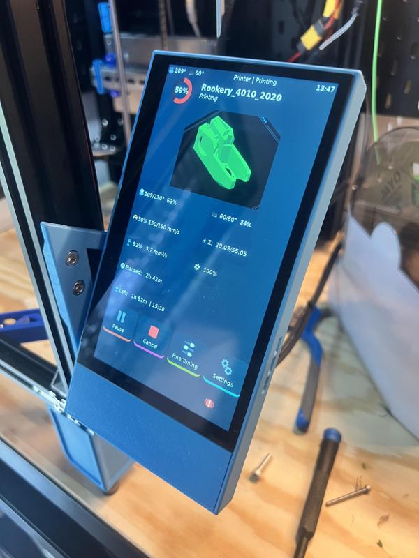 HDMI7 vertical holder for 2020 extrusion