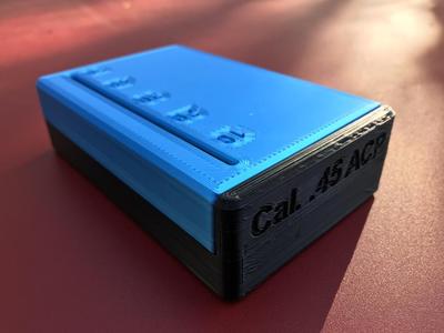 Easy to print Ammo Box (multiple calibers)