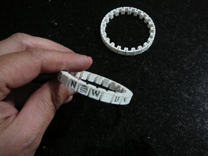 bracelet (pulseira) Now United - Flex filament (filamento flexível)