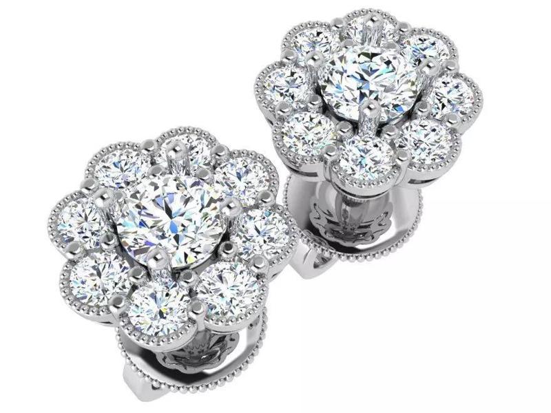 Flower Stud Earring 4701