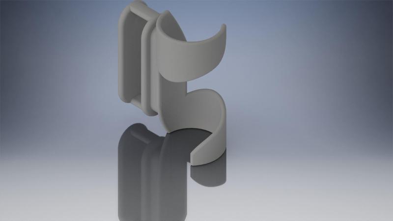 Clamped for subway or bus rods, Clamped for subway or bus rods